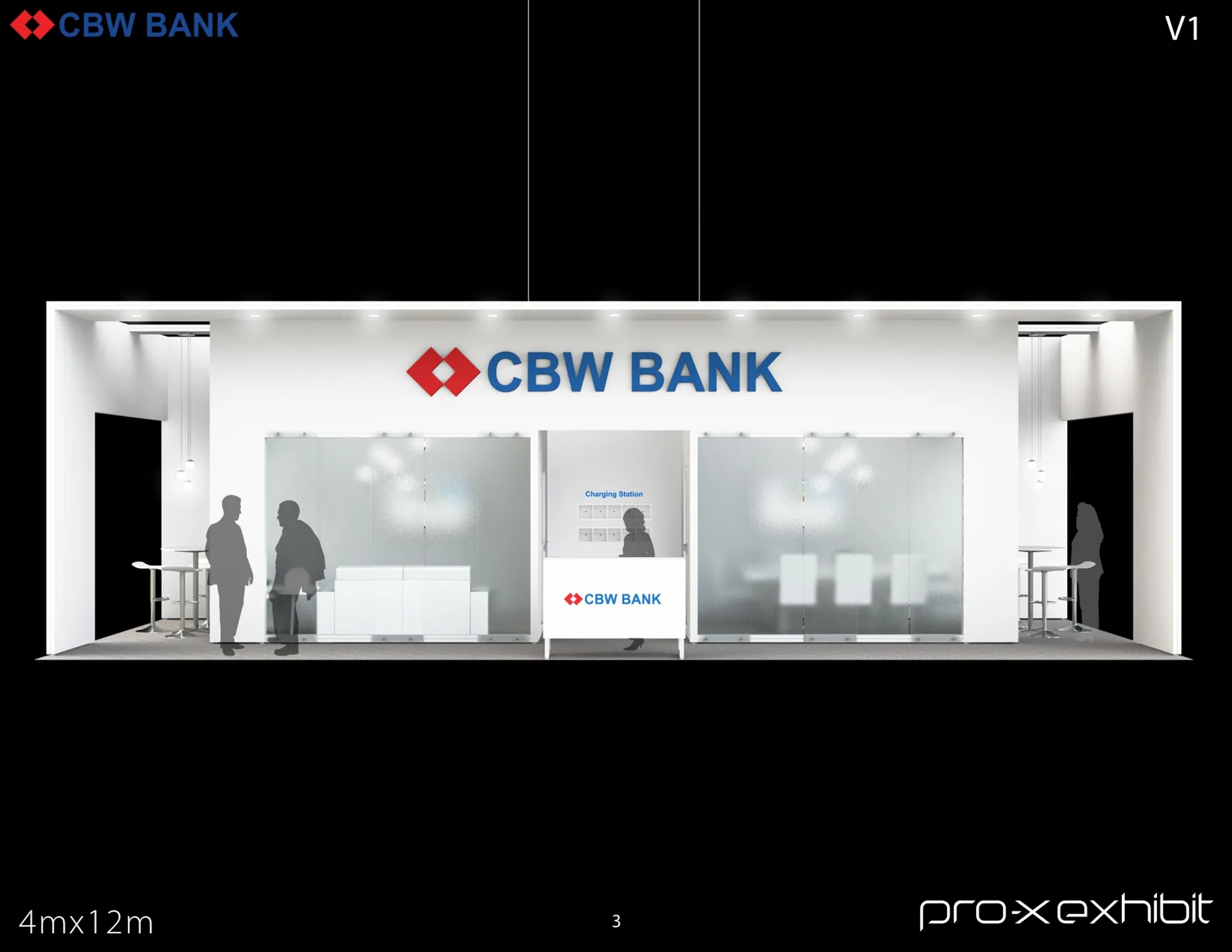 10x40 Inline booth design by Pro-X Exhibits